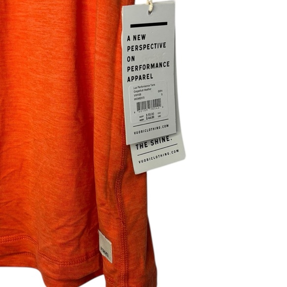 NEW Vuori Lux Performance Tank in Grapefruit Heater Size Small Stretch Active - Picture 2 of 9